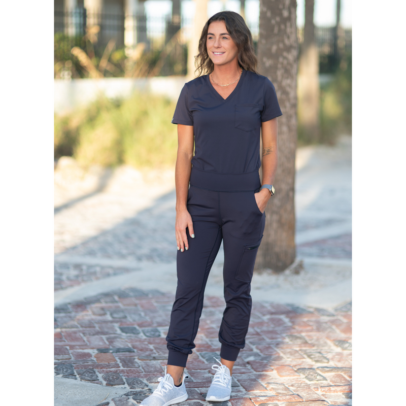 Sabal Navy Jogger Scrub Pant