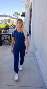Midnight Blue Scrub Jogger